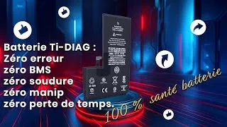 Miniature : 🔋 Batteries iPhone Ti-DIAG – Sans message d’erreur, sans soudure, 100 % santé batterie !