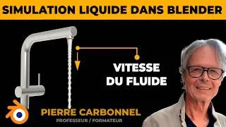 Miniature : BLENDER FLUIDS : ACCÉDER A LA VITESSE DES PARTICULES DU DOMAINE LIQUIDE.