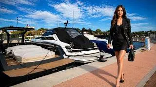 Miniature : Walking Walking Tour in Juan-les-pins, France - Sea, and City sounds - n4 Port GALLICE फ्रांस