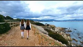 Miniature : Walking Walking Tour in Antibes, le Fort Carré, France - Sea and City sounds - n1 फ्रांस #walk