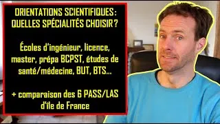 Miniature : ORIENTATION SCIENTIFIQUE : QUELLES SPÉCIALITÉS ? Ingénieur/BCPST/comparaison des PASS île de France