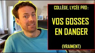 Miniature : [Saison4 Ep.2] COLLÈGE, LYCÉE PRO : VOS GOSSES EN DANGER (vraiment. + mensonges sur l'apprentissage)