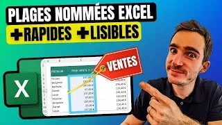 Miniature : Pourquoi TU DOIS IMPÉRATIVEMENT utiliser les PLAGES NOMMÉES dans Excel (gain de temps GARANTI !)