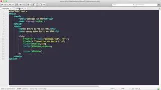 Miniature : COURS COMPLET PHP MYSQL [26/xx] - Ecrire dans un fichier préexistant en PHP