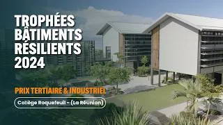 Miniature : Collège Roquefeuil : découvrez le Prix Tertiaire & Industriel des Trophées Bâtiments Résilients 2024