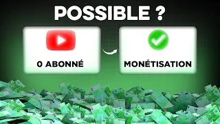 Miniature : "J'ai monétisé ma chaine YouTube avec 0 abonné" (REACT)