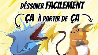 Miniature : TUTO : DESSIN TRÈS FACILE D’UN REQUIN À PARTIR DE L’OREILLE DE RAICHU 🦈✍️