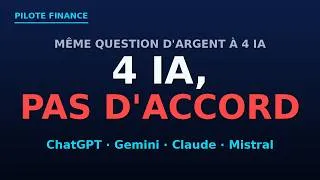 Miniature : J'ai demandé à 4 IA où placer 1000 € — elles ne sont pas d'accord