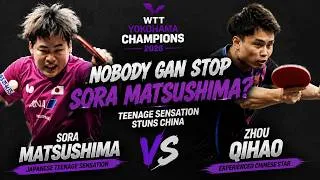 Miniature : Sora Matsushima Stuns Zhou Qihao! Japanese Teenage Star Shines at WTT Yokohama Champions 2026