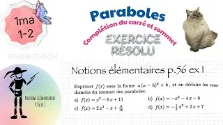 Miniature : 1ma- parabole et forme canonique (ne p.56 ex 1)