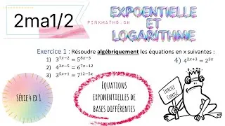 Miniature : 2ma- Équations exponentielles de bases différentes 