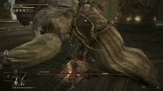 Miniature : Elden Ring - Beast Maliketh - Boss Fight HD (First playthrough, samurai UCHIGATANA ONLY rushed run)