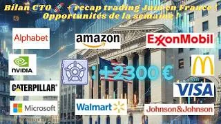Miniature : Bourse : Bilan CTO + récap trading Juin en France ! Opportunités à saisir !