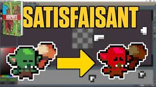 Miniature : TUTO ASEPRITE : Animer une MORT ultra SATISFAISANTE 💀