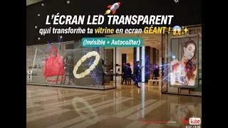 Miniature : 🚀 L’ÉCRAN LED TRANSPARENT qui transforme ta vitrine en écran GÉANT ! 😱✨ - VIDEOSTICK Pro PIXELIGHT