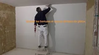 Miniature : Finition d'un mur en plafonnage  finish 2 ou fix finish épisode 3