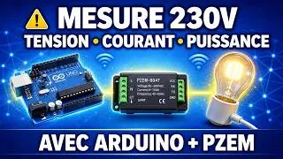 Miniature : Arduino + PZEM : mesure tension, courant et puissance
