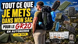 Miniature : Tout ce que je mets dans mon sac pour le GR20 !! (en autonomie)🥾