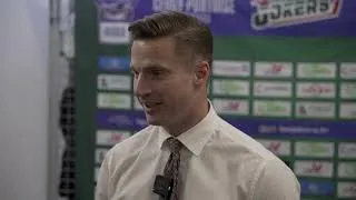 Miniature : Philippe Horsky - coach des Jokers de Cergy-Pontoise. Après match face aux Gothiques, 13 sept. 2025
