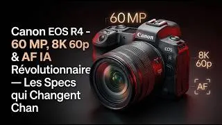 Miniature : Canon EOS R4 : ÉNORME FUITE ! 60 MP, 8K 60p & AF IA Révolutionnaire — Les Specs qui Changent Tout ?