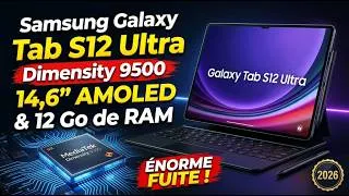 Miniature : Samsung Galaxy Tab S12 Ultra : ÉNORME FUITE ! Dimensity 9500, 14,6″ AMOLED & 12 Go de RAM