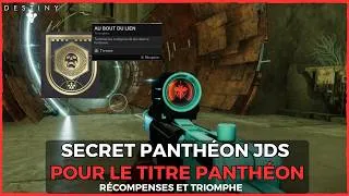 Miniature : DESTINY 2 FR - SECRET PANTHEON JDS POUR LE TITRE