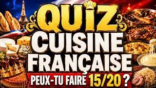 Miniature : Quiz Cuisine Française 🇫🇷 Peux-tu faire 15/20 ?