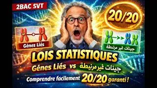 Miniature : Gènes liés ou non liés ? garanti  الجينات المرتبطة وغير المرتبطة 🔥 اضمن 20/20