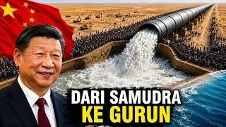 Miniature : China Pompa Miliaran Liter Air Laut ke Gurun Mati — Apa yang Terjadi Setelahnya Mengejutkan Dunia