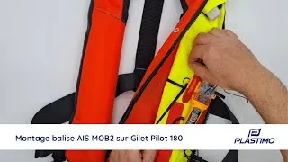 Miniature : Montage d'une balise AIS MOB 2 sur gilet Plastimo Pilot 180