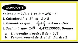 Miniature : 🔴 Rec || Maths || Devoir Maison || Exercice n°2