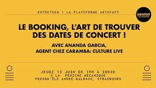 Miniature : Entretien avec Ananda Garcia   Le booking ou l'art de trouver des dates de concert !