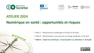 Miniature : Atelier 2024 - Volet 3 : Santé et numérique : émancipation ou aliénation