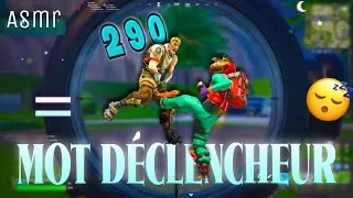 Miniature : ASMR - 1 KILL = 1 MOT DÉCLENCHEUR SUR FORTNITE 😴💤 ( en 4 game )