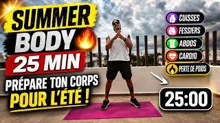 Miniature : 25 MIN CUISSES FESSIERS ABDOS CARDIO 🔥 Summer Body & Perte de Poids