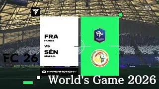 Miniature : FRANCE - SENEGAL ⚽ IA The World's Game FC 26