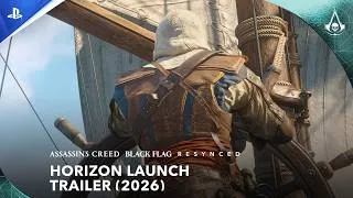 Miniature : Assassin's Creed Black Flag Resynced - Bande-annonce de lancement Horizon - 4K | PS5