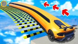 Miniature : Jusqu'où un monster truck peut-il franchir les dos d'âne dans GTA 5 ?
