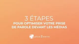 Miniature : 3 étapes pour optimiser votre prise de parole devant les médias
