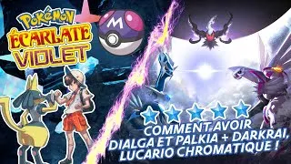 Miniature : COMMENT AVOIR DIALGA ET PALKIA, DARKRAI + LUCARIO CHROMATIQUE DANS POKÉMON ÉCARLATE ET VIOLET ! 🔥🔥🔥