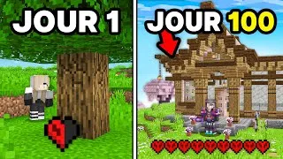Miniature : Survivre 100 Jours en ULTRA HARDCORE sur Minecraft..