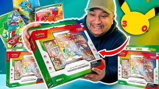 Miniature : J'ouvre les premiers coffrets des 30 ans Pokémon ! (on veut tous les starter)