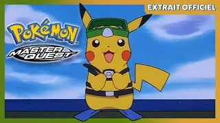 Miniature : Pikachu fait de la plongée ! 🥽 | Pokémon : La Quête Ultime | Extrait officiel