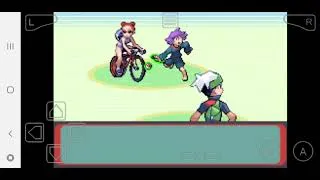 Miniature : Pokémon version Émeraude #8 Scott, Flora et Timmy + Voltère, obtention C.S.06 Éclat-Roc, vélo🎋⛰⚡🐉🏯