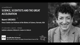 Miniature : Conférence ULB - Naomi Oreskes : Science, Scientists and the Great Acceleration