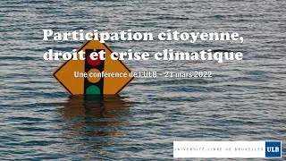 Miniature : Participation citoyenne, droit et crise climatique - Introduction de Annemie Schauss et Edwin Zaccai