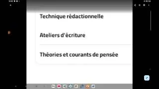 Miniature : Littérature en français master 1 dz, atelier d'écriture