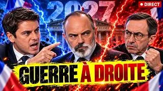Miniature : 🔥 PRÉSIDENTIELLE 2027 : LA GUERRE EST LANCÉE À DROITE… Philippe, Attal et Retailleau Se Déchirent po