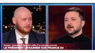 Miniature : Le Président ukrainien sur France 24 Actualités politique
