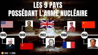 Miniature : L'ordre dans lequel les 9 pays ont obtenu l'arme nucléaire (1945-2006)